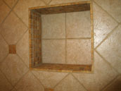 image of niche area tile detail